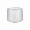 Paralume Deco ASZ1181 tessuto bianco motivo ricamo