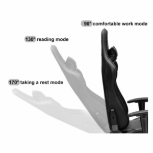 Zoom Poltrona gaming Sputnik nera telaio acciaio