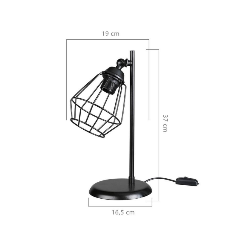 Lampada da tavolo EkinoKs colore nero MDL4266