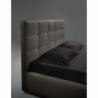 Letto matrimoniale contenitore Napoli tessuto tortora