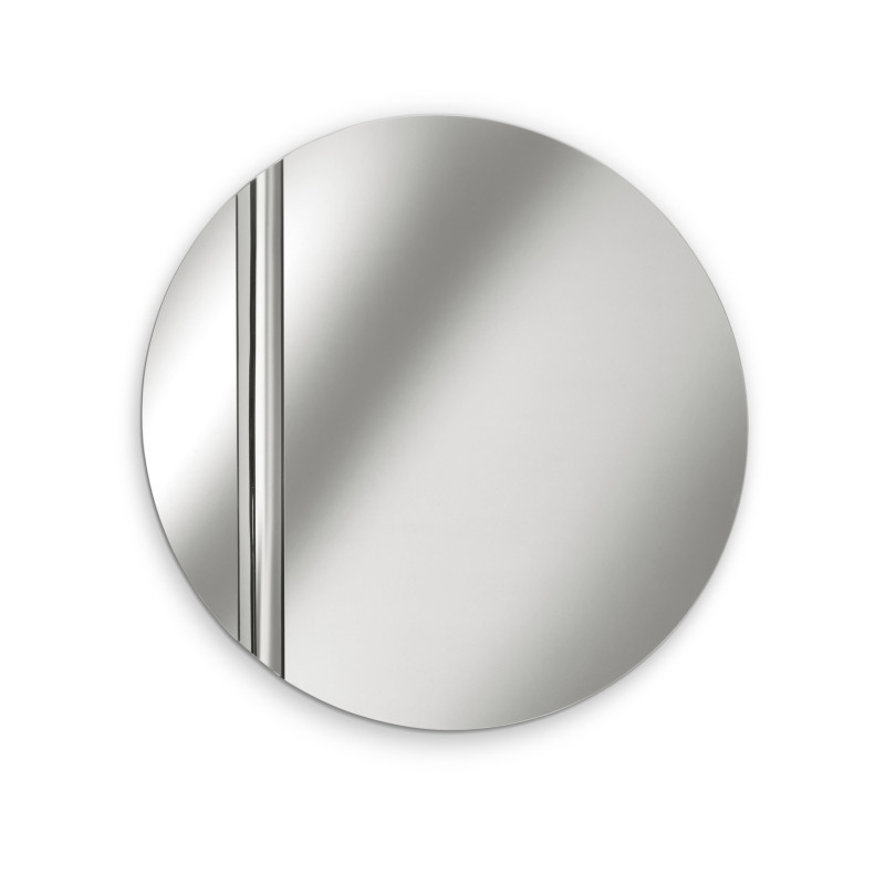 Specchio da parete con vetro finitura Argento Struttura in metallo Coin 160cm X 160cm H 0cm Stones