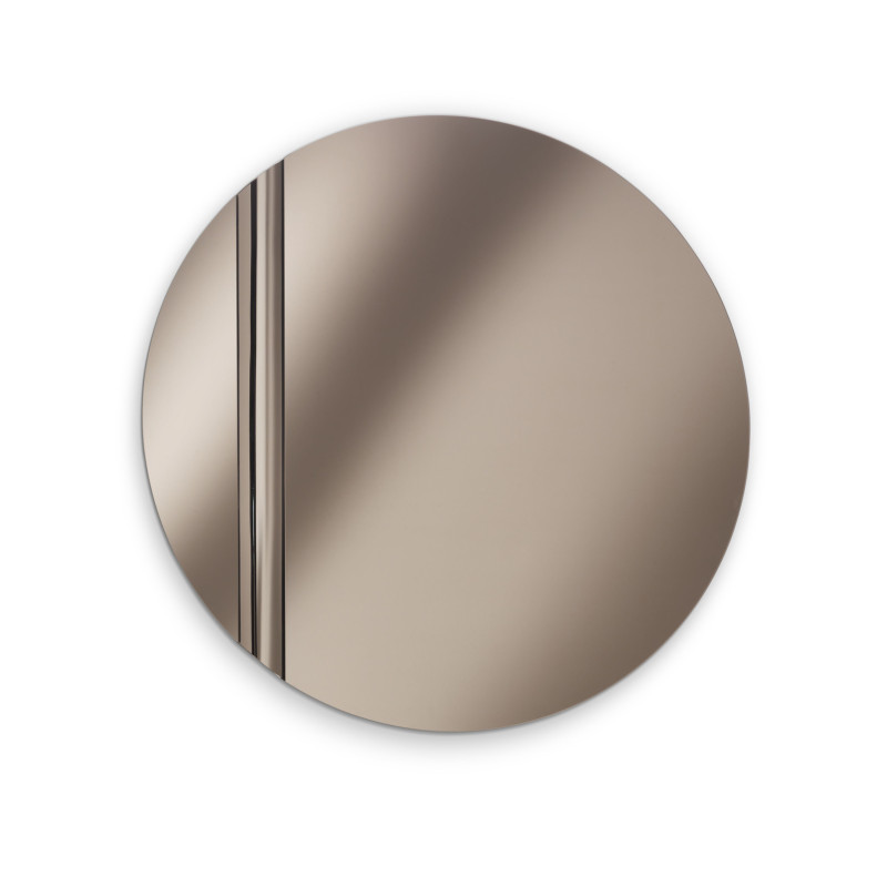 Specchio da parete con vetro finitura Bronzo Struttura in metallo Coin Stones