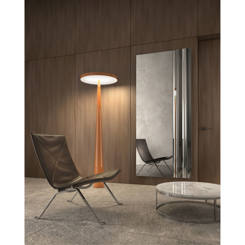 Specchio da parete con vetro finitura Bronzo Struttura in metallo Zenith 80cm X 180cm H 0cm Stones
