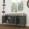 Madia Dea 4 ante antracite tortora 140x36x80 h