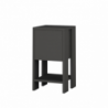 Comodino Ema antracite anta ribalta 30x30x55h
