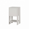 Comodino Ema bianco anta ribalta 30x30x55h