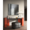 Specchio da parete con vetro finitura Argento Struttura in metallo Focus 100cm X 100cm H 0cm Stones