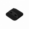 Scrivania Candy antracite noce porte usb 121x45