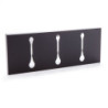 Appendiabiti Da Muro Bin 3 Black 19X49X4 Cm