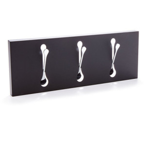 Zoom Appendiabiti Da Muro Bin 3 Black 19X49X4 Cm