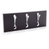Appendiabiti Da Muro Bin 3 Black 19X49X4 Cm