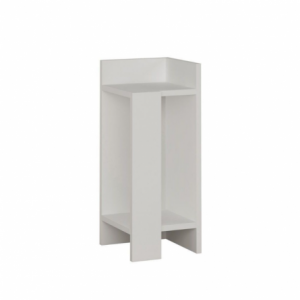 Zoom Tavolino comodino di design Elos colore bianco 25x25x60h destro