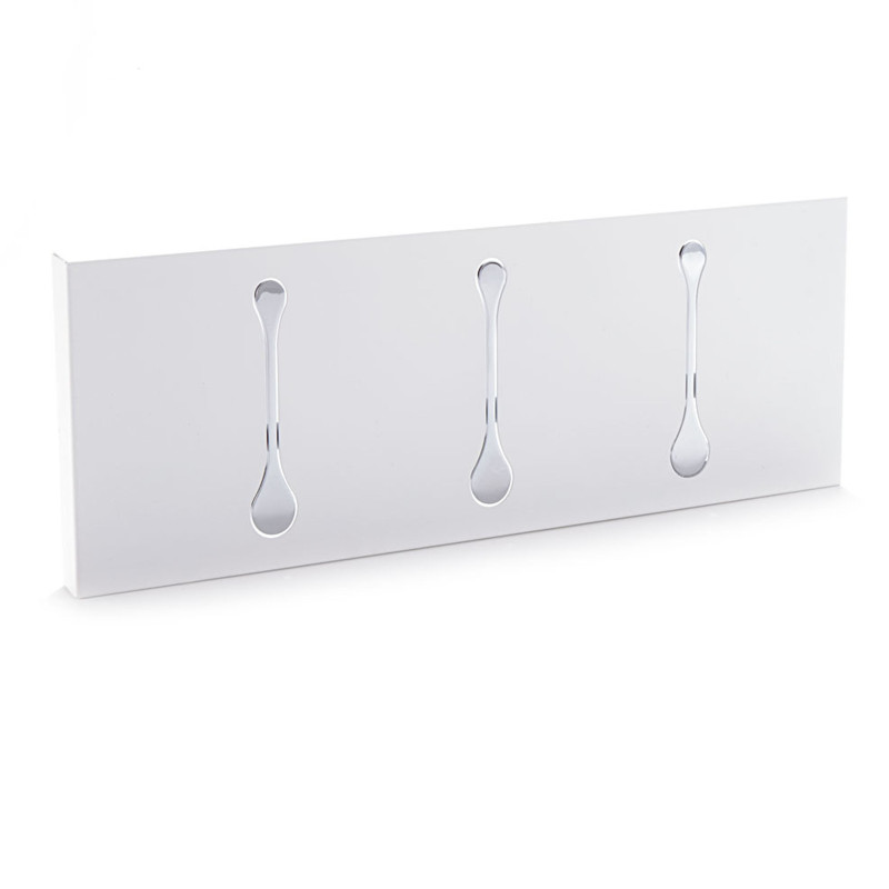 Appendiabiti Da Muro Bin 3 White 19X49X4 Cm