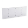 Appendiabiti Da Muro Bin 3 White 19X49X4 Cm