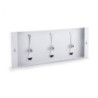 Appendiabiti Da Muro Bin 3 White 19X49X4 Cm