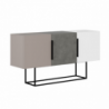 Madia Tontini 3 ante colore tortora cemento bianco 150 cm