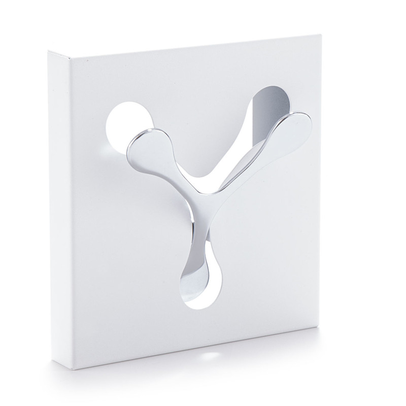 Appendiabiti Da Muro Bin 1 White 18X19X4 Cm