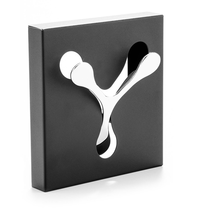 Appendiabiti Da Muro Bin 1 Black 18X19X4 Cm