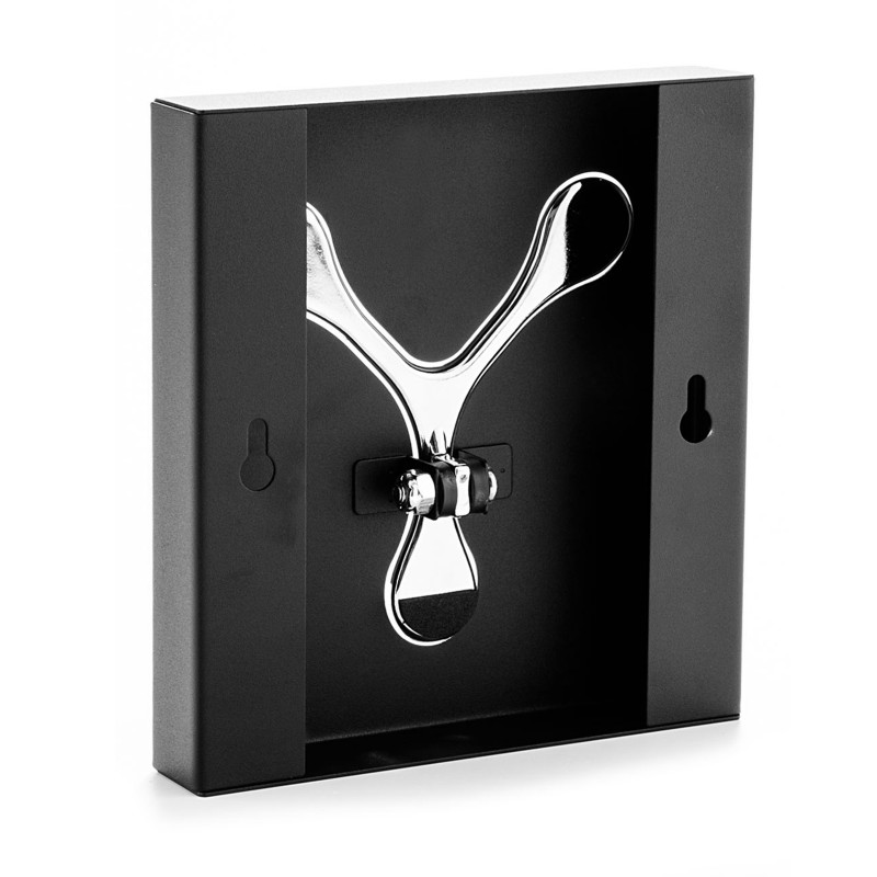 Appendiabiti Da Muro Bin 1 Black 18X19X4 Cm