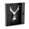 Appendiabiti Da Muro Bin 1 Black 18X19X4 Cm