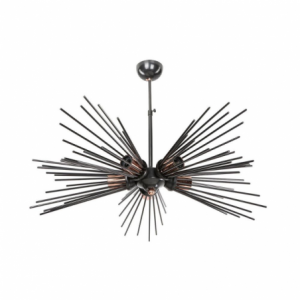 Zoom Lampada da soffitto a 5 luci Salem MDL3806 metallo nero