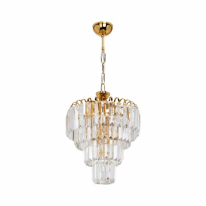 Lampada da soffitto a 3 luci Miranda MDL3831 vetro e oro