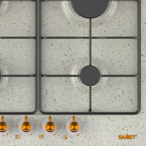 Zoom Samet piano cottura 4 fuochi da 60 cm avena Diomede