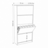 Scarpiera SHC540RETRO quattro ante a ribalta retro grey