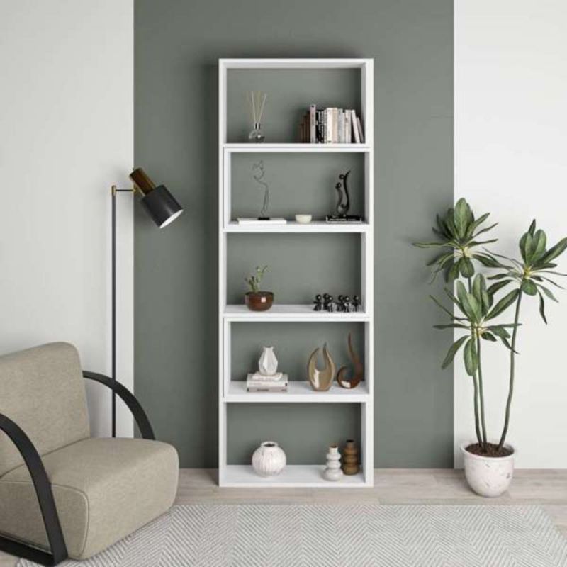 Libreria Wish estensibile angolare bianca 200h