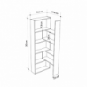 Libreria Wish estensibile angolare bianca 200h