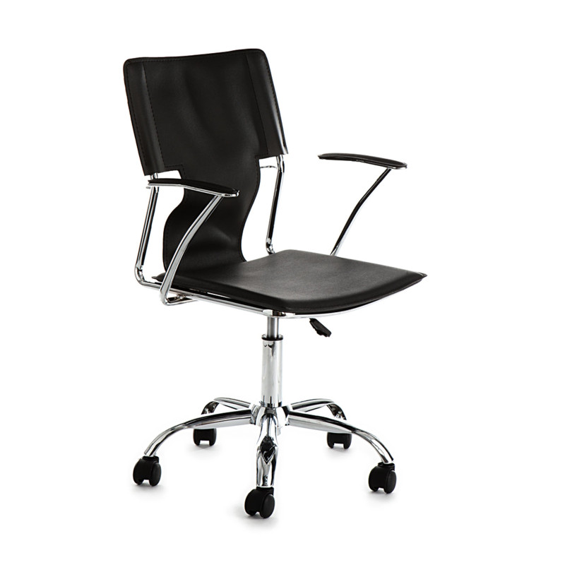 Sedia Da Ufficio Lynx Black L60 P54 H59 Cm