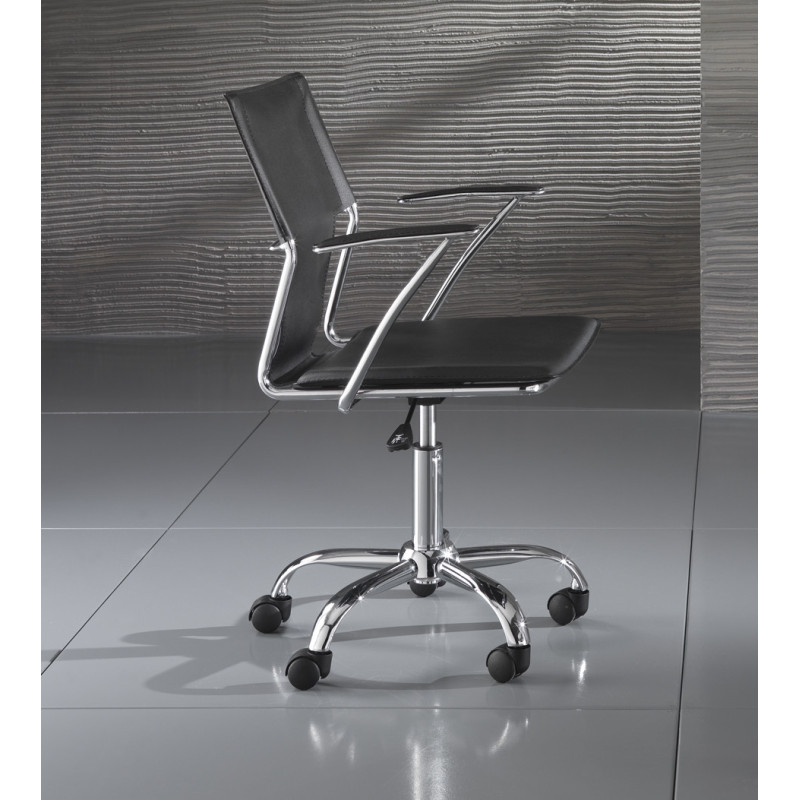 Sedia Da Ufficio Lynx Black L60 P54 H59 Cm