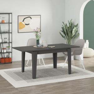 Zoom Tavolo allungabile Megaron antracite 120x80 cm