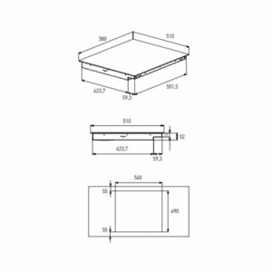 Zoom GRUNDIG GIEI623472MN Piano cottura induzione 60