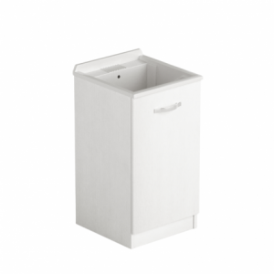 Laundry lavatoio con anta 47x50x86 bianco frassinato
