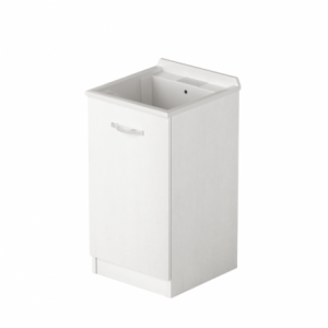 Zoom Laundry lavatoio con anta 47x50x86 bianco frassinato