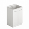 Laundry lavatoio due ante 61x50x86 bianco frassinato