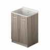 Laundry lavatoio due ante 61x50x86 olmo