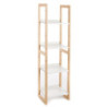 Colonna "Varm" Struttura In Legno Massello Finitura Rovere L33 P8 H134 Cm