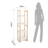 Colonna "Varm" Struttura In Legno Massello Finitura Rovere L33 P8 H134 Cm
