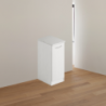 Laundry mobile bagno con anta 36x50x85,5 bianco frassinato