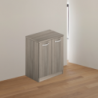 Laundry mobile bagno due ante 71x50x85,5 olmo