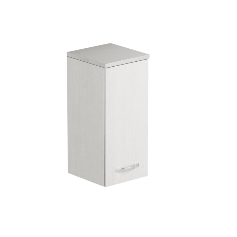 Laundry pensile bagno con anta 36x38x77 bianco frassinato