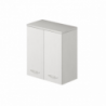 Laundry pensile bagno due ante 71x38x77 bianco frassinato