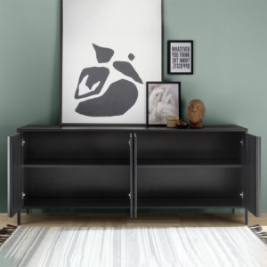 Zoom Madia Giugi 4 ante nero frassinato 206x40x86