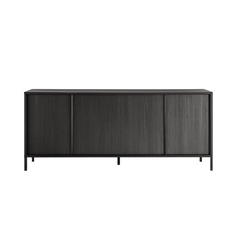 Madia Giugi 4 ante nero frassinato 206x40x86