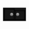 Tip Toe N200 Lavello 2 vasche nero