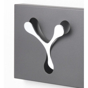 Zoom Appendiabiti Da Parete New Bin 3 H18,5 P3,5 L61,5 Cm