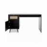 Scrivania Vienna30A nera con frontali effetto vimini