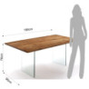 Tavolo Float L185,5 H10 P103 Cm